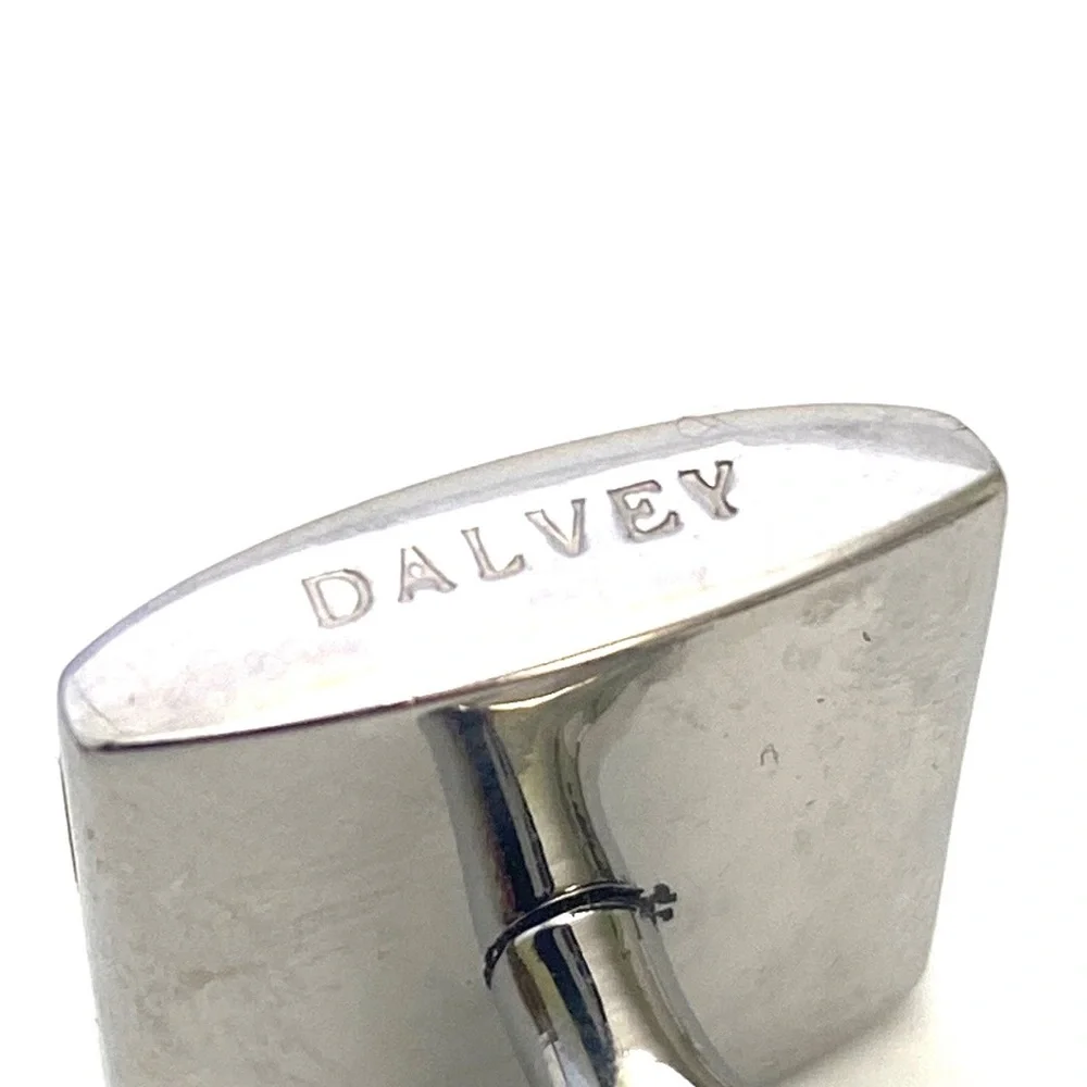 Dalvey Men's Admiralty Tigers Eye/Hematite/Silver Cufflinks
